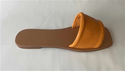 Yellow Print Slippers